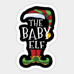 Baby Elf Family Matching Christmas Group Gift Pajama Sticker